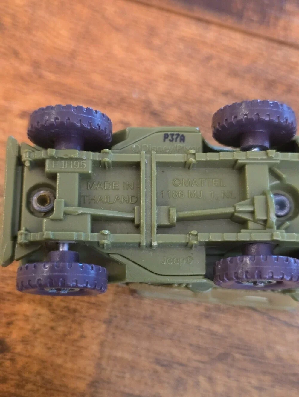 Disney Pixar Cars Diecast 1:55 Sarge Jeep Green Army Mattel